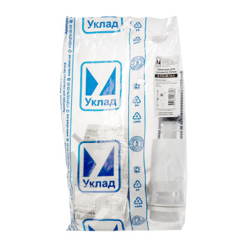 Арматура бачка УКЛАД, нижний подвод, кнопка белая