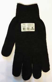 Перчатки ХБ б/покр 10кл (5 нитей) 44гр СТАНДАРТ черные (594Р) *10/200/400