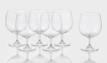 Набор бокалов стекло  "BOHEMIA" "Пион" 380мл 6шт д/пива 40976/380  "KRYSTALEX" *1/8