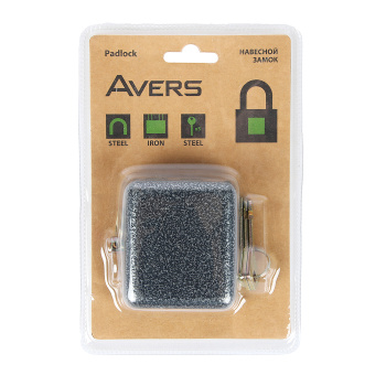 Замок навесной Аvers PD-15-80 блистер *1/6/24