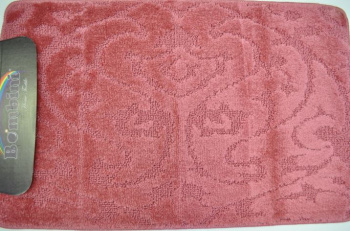 Коврик д/ванной Bombini "Classic" Комплект:(50см х 80см)+д/туалета Пыльная роза CLT 201807 *1/40