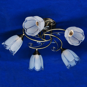 Люстра Verner Lighting А1435/5, 40 Вт, Е14, 5 ламп, античная бронза