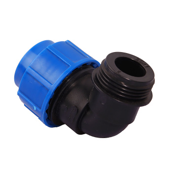 Угольник ПНД компрессия Ø 25х1" наруж. резьба *1/40