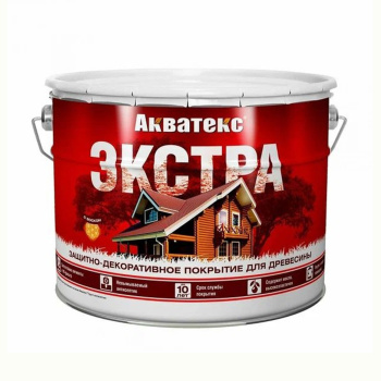 Защитно-декоративное покрытие для древесины алкидное орегон 9 л Акватекс-ЭКСТРА *1/55