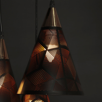 Люстра N5211/3H 3*40W  E27 (d-370; h-300/h800)  VERNER LIGHTING *1