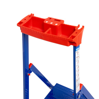 Стремянка стальная 6 ступеней, выс.верхн. пл.1,3м, опоры с перемычкой-д/рыхл.поверхн. СМ6+ "Ника" *1