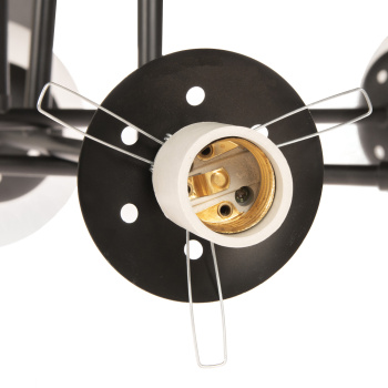 Люстра Verner Lighting N3142/6, 40 Вт, E27, 6 ламп, черный