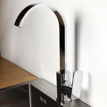 Смеситель для кухни Potato P4006, высокий излив, рычажный Смеситель для кухни Potato P4006, высокий излив, рычажный