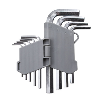 Набор ключей имбусовых 9 шт 1,5-10 мм короткие Cr-V сатин HEX арт.43-2-100 Ремоколор *1/10/40