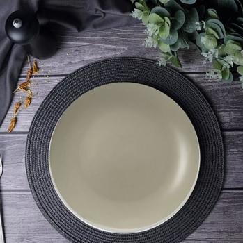 Тарелка керамич. "Fioretta" "Scandy Olive" мелкая d19,3см TDP531 *6/36