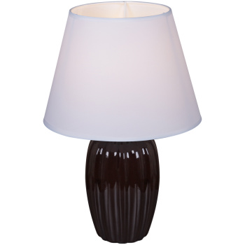 Лампа настольная 98065-0.7-01 Е14 40Вт (керамика+абажур)  *1/12 Лампа настольная 98065-0.7-01 Е14 40Вт (керамика+абажур)  *1/12