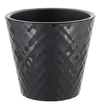 Кашпо пластм. "Manhattan" 11л d верха 280мм h253мм со вставкой Оникс IG670510028 *1/6