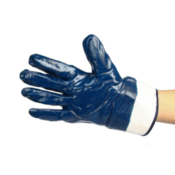 Перчатки рабочие нитрил, манжета-крага (851Р)  Ladoni *10/120