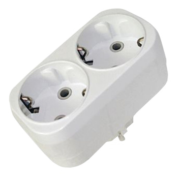 Разветвитель  2роз.  с заземлением16А 250В "TDM" SQ1806-0026   *1/12/192