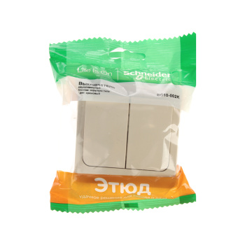 Выключатель "Этюд" СП 2кл. кремовый ВС10-002К *10/20