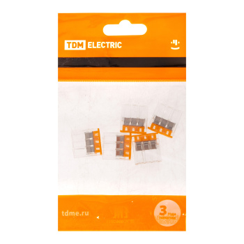 Клемма строительно-монтажная КБМ-2273-233 (2,5мм2) с пастой (3 конт в уп5шт) SQ0517-0122*1/20