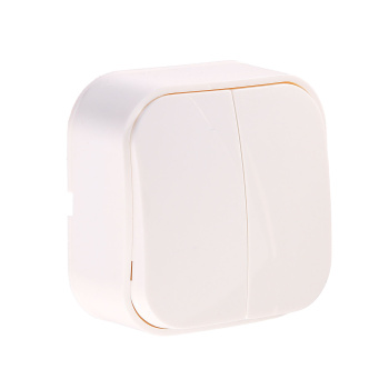 Выключатель "IONICH" ОП 2кл. белый IP20 1413 *10/200