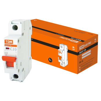 Авт.выкл. TDM ВА 47-29 20А/1П SQ0206-0075 *12/120