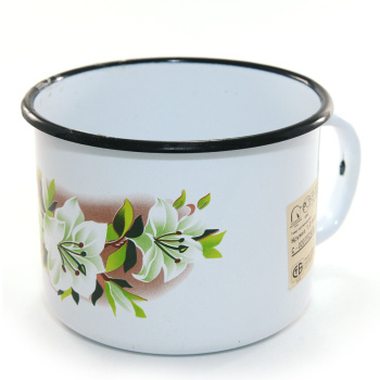 Кружка эмалированная 1,0л d120мм без деколи С-0107 *1/8