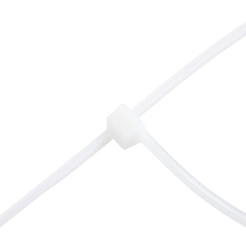 Хомут нейлон 5,0*380 белый (100шт) NovoCRAFT *1/100