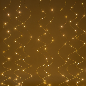 Гирлянда «Занавес роса» ЭРА, 3х3 м, 8 режимов, мульти, 300 LED, IP20, USB