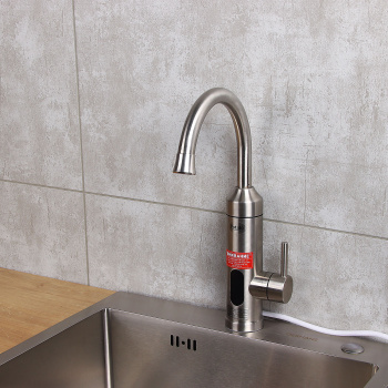 Смеситель для кухни Potato P0051 высокий излив с водонагревателем *1/10 Смеситель для кухни Potato P0051 высокий излив с водонагревателем *1/10