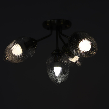 Люстра N5121/4 АВ Е27 4*40Вт ( h=325; d=560)  VERNER LIGHTING *1