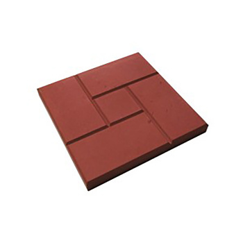 Тротуарная плитка Калифорния, 300х300х30 мм, красный