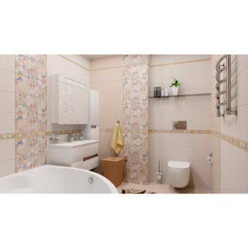 Плитка 41.8х41.8 см напольная 1.92 м² Alma Ceramica Asteria, бежевый с рисунком Плитка 41.8х41.8 см напольная 1.92 м² Alma Ceramica Asteria, бежевый с рисунком