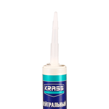 Герметик нейтральный 300 мл KRASS силиконовый, белый