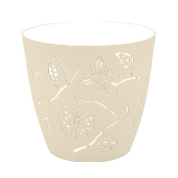 Кашпо пластм. "Butterflies" 2,5л d верха 175мм h164мм молочный туман PT401310048 ("Plast Team")*1/24