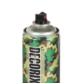 Эмаль-аэрозоль камуфляж армейский зеленый матовый 520 мл DECORIX (A61) *1/12