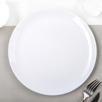 Тарелка стекло Luminarc "Diwali" мелк. d25см Белый L6041/D6905/Р3299 *6/24