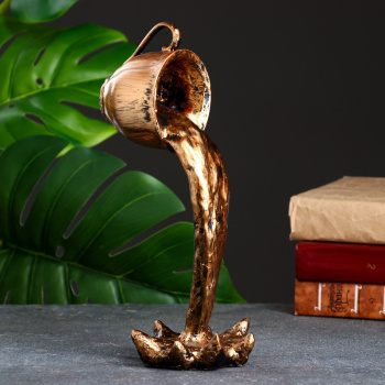 Фигура "Чашка с кофе" бронза, 28х11х14см 9366199