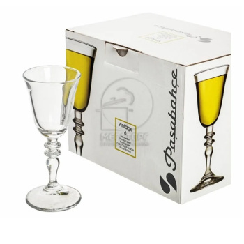 яяяНабор бокалов стекло Pasabahce "Винтаж" 6шт 50мл д/ликера 440182  (г.Бор) *1/4