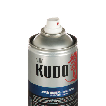 Эмаль-аэрозоль 520 мл для бытовой техники KUDO, белая