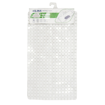 Коврик д/ванной "V-line" ПВХ Мозайка (38см х 69см) 6979 белый *1/10