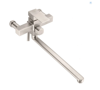 Смеситель универсальный "Potato" плоский излив с переключ. душа, нерж. сталь P22304S  *1/10 Смеситель универсальный "Potato" плоский излив с переключ. душа, нерж. сталь P22304S  *1/10