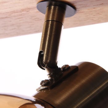 Светильник настенный (спот) N5104/3 AB+WOOD Е14 3*40W   VERNER LIGHTING *1