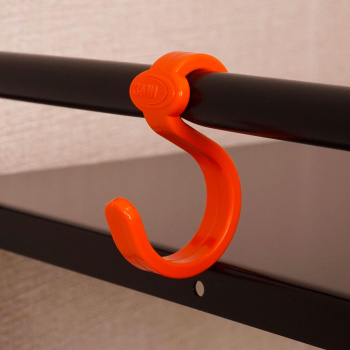 яяяЭтажерка металл. "Ладья33С" 3-х ур.-2 корз.+Полка 610х450х300мм, полим.покр.Черн. Э557Ч *1