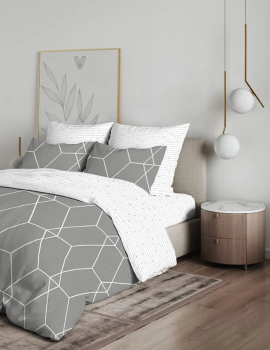 Постельное белье евро бязь Василиса 20270/1 Рубикон, наволочки 70*70 - 2шт *1/5