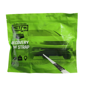 Трос буксировочный HITCH RS REGULAR масса авто 2,5т разрывная 7,5т 5 м лента 50 мм петля-петля