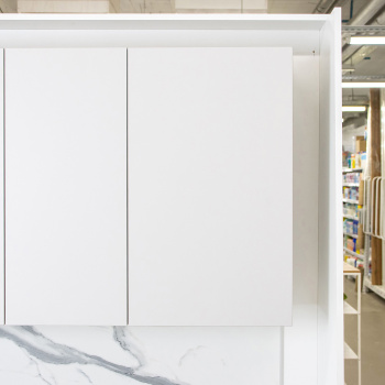 Шкаф навесной 400х676х290 мм BROZEX-WOOD Серый лед, с дверцей, серый / графит