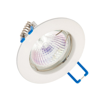 Светильник встраиваемый MR16 DL100 GU5.3 Ecola литой Белый 24x75 FW1601EFF *10/100