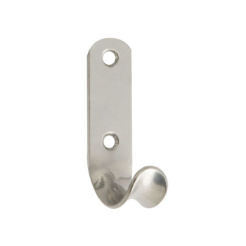 Крючок мебельный ХРОМ 1-р рож. Нора-М *10/100