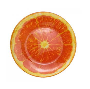 яяяТарелка стекло "МФК" "Апельсин" мелк. d23см Оранжевый MFK08346 *6/48