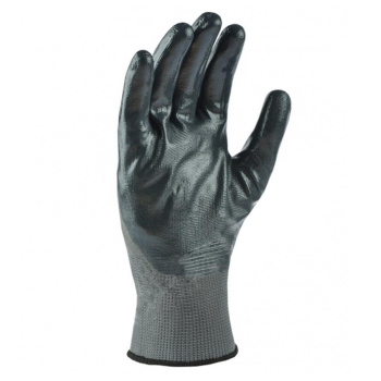 Перчатки ХБ с нитрил облив, 13кл 4нит графит  (арт.4577) Doloni