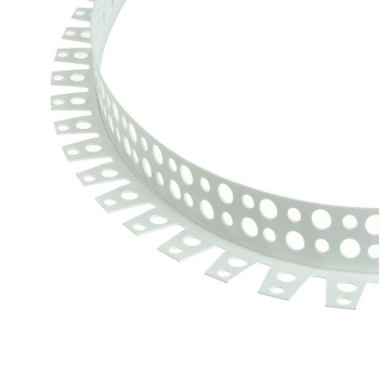 Угол арочный ПВХ 3м перфорированный белый *50