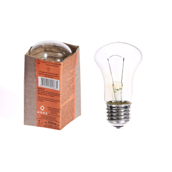 Лампа накаливания КЭЛЗ, Е27, груша, 40 Вт, 550 Лм, теплый белый свет