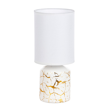 Лампа настольная G32236A/1T WT+GD WT Е14 40Вт S=2м2 *1/24 Лампа настольная G32236A/1T WT+GD WT Е14 40Вт S=2м2 *1/24